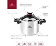 Gerlach GERLACH Ambiente Szybkowar 22cm 6,0L - 1416208 - zdjęcie 7